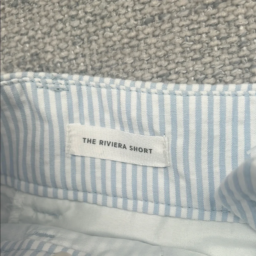 Loft Blue Striped Shorts - Picture 4 of 4